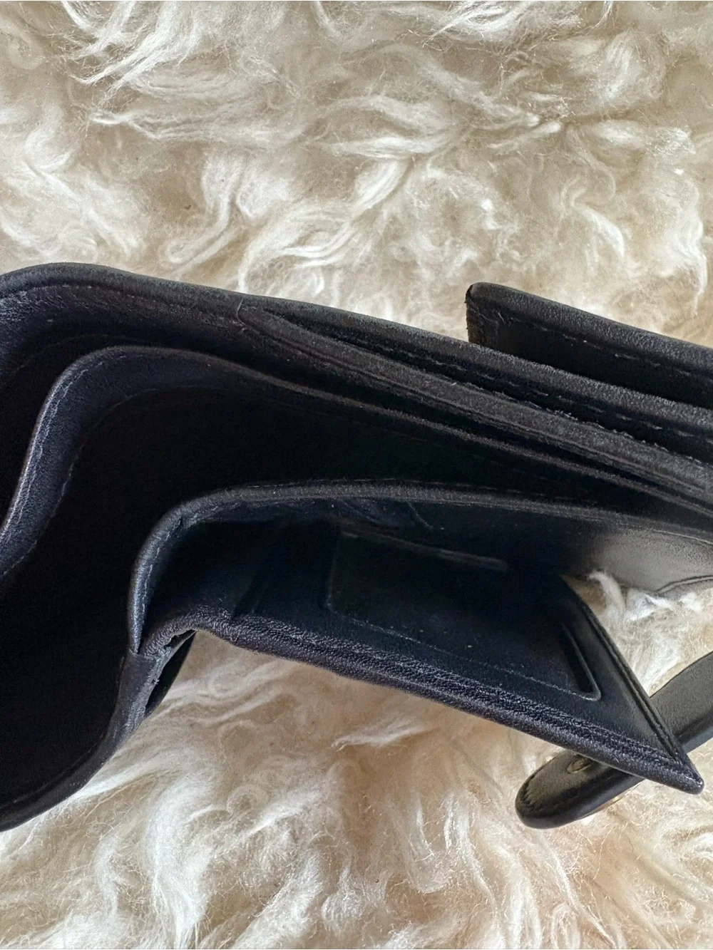 Vintage Coach Brown Signature Canvas Wallet with Black Leather Trim